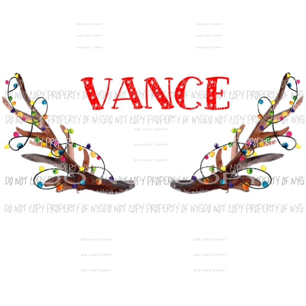 Custom Deer Pillow case add name in note Sublimation transfers Heat Transfer