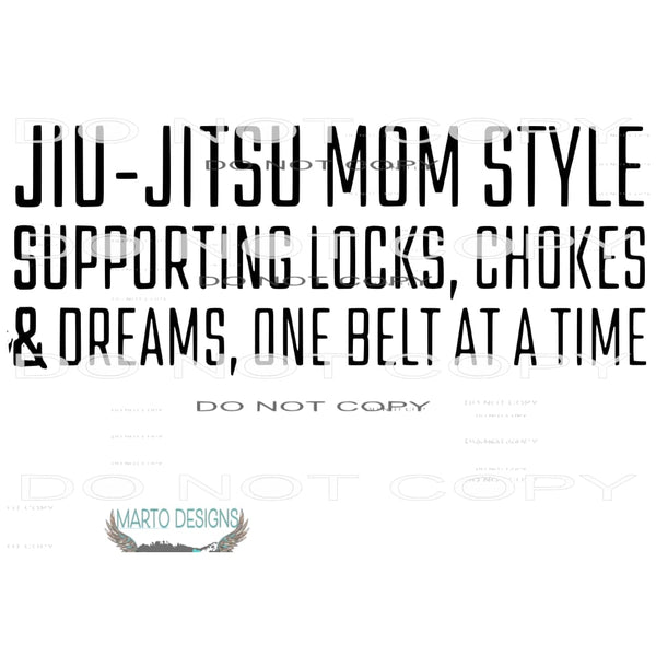 Custom Jiu Jitsu # 1429 Sublimation transfers - Heat