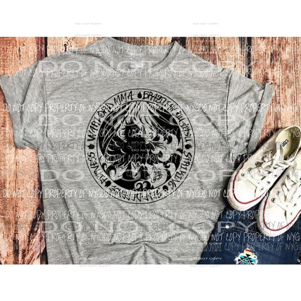 Custom MMA Sublimation transfers Heat Transfer