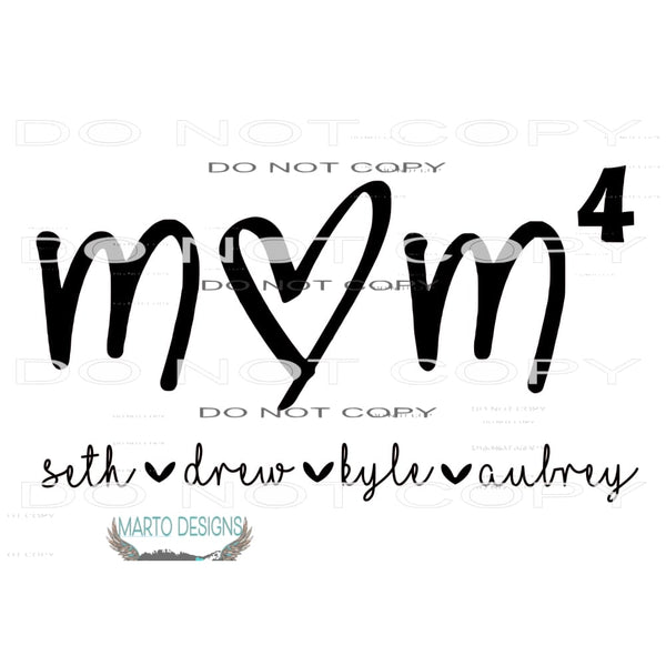 custom mom # 1081 Sublimation transfers - Heat Transfer