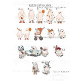 Custom Personalized Ghost Family Sublimation transfers