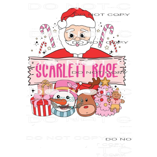custom personalized santa bag - shirt # 9970 Sublimation