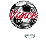 Custom School Number or name SOCCER # 4913 Sublimation