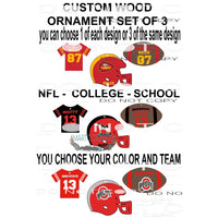 Custom Set or 3 ornaments READ DESCRIPTION Sublimation