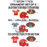 Custom Set or 3 ornaments READ DESCRIPTION Sublimation