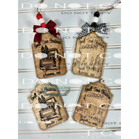 Custom Small Town Christmas Ornament can be personalized
