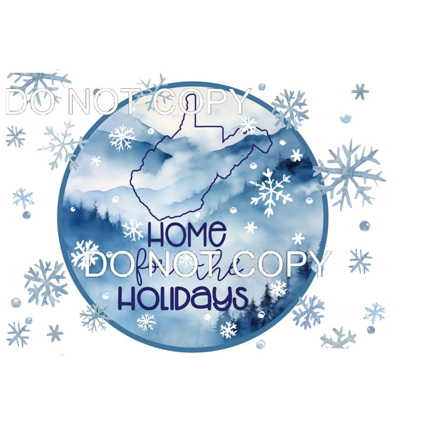 Custom State Home for the Holiday # 7777 Sublimation