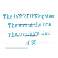 custom the last og the 80s Sublimation transfers - Heat