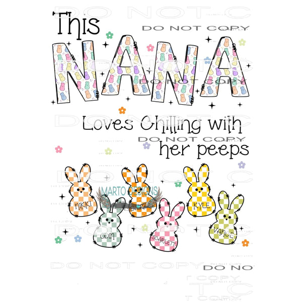 custom this mama loves chilling with her peeps kids -