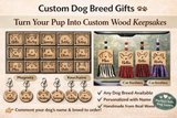 wood Keychain Custom Dog you add your own essential oil # 9997