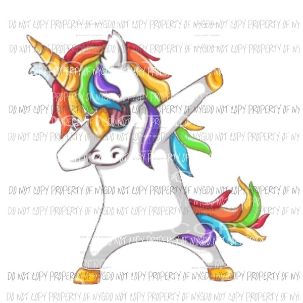 Dabbing unicorn boy or girl Sublimation transfers Heat Transfer