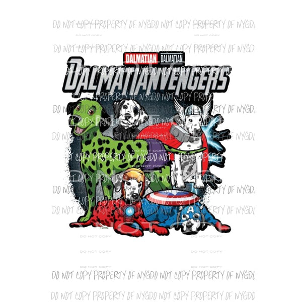 DalmatianVengers dalmatians avengers Sublimation transfers Heat Transfer