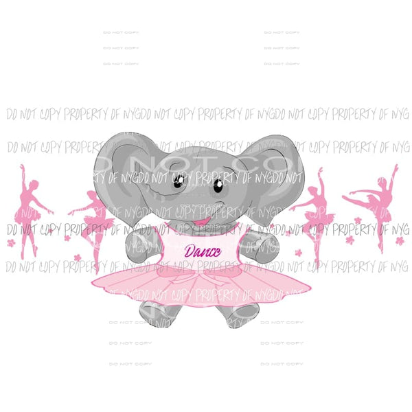 Dance Elephant Sublimation transfers Heat Transfer