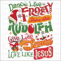 Dance Like Frosty Christmas # 178 Sublimation transfers -