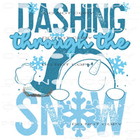 Dashing Through The Snow #6751 Sublimation transfers - Heat