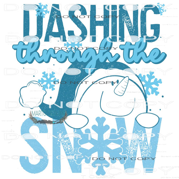 Dashing Through The Snow #6751 Sublimation transfers - Heat