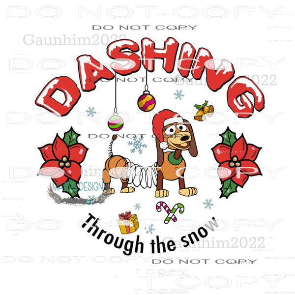 Dashing Through The Snow #8122 Sublimation transfers - Heat