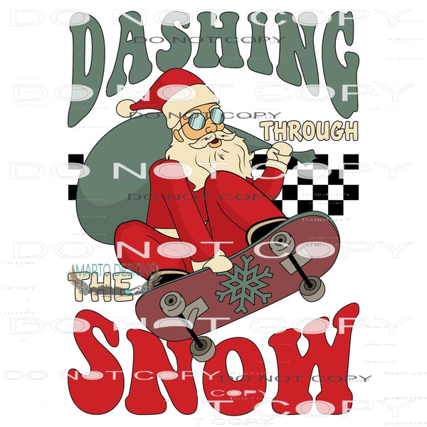 Dashing Through The Snow #8171 Sublimation transfers - Heat