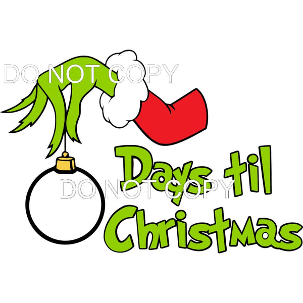 Days Till Christmas #276 Sublimation transfers - Heat