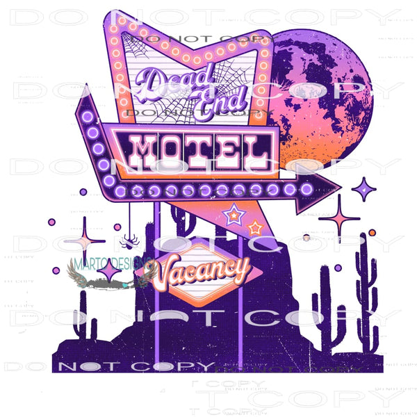 Dead End Motel #7008 Sublimation transfers - Heat Transfer