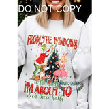 deck these halls grinch vintage includes sleeve design #