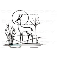 Deer # 8721 Sublimation transfers - Heat Transfer Graphic