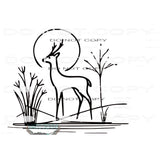 Deer # 8721 Sublimation transfers - Heat Transfer Graphic