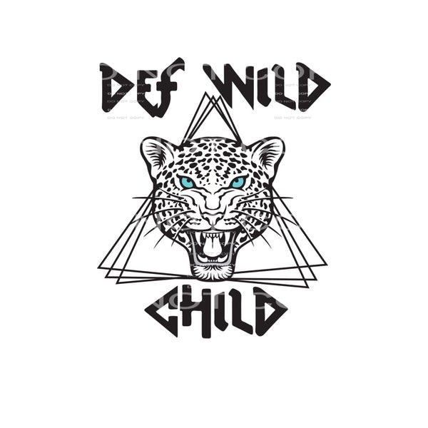 Def Wild Child #4947 Sublimation transfers - Heat Transfer