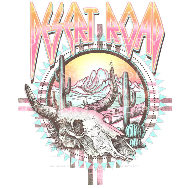 Desert road # 987 - Heat Transfer Graphic Tee - women’s