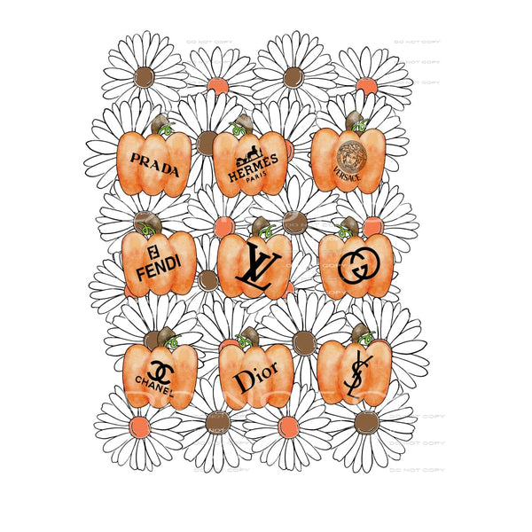 Designer pumpkins # 88866 Sublimation transfers - Heat