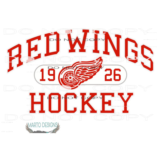 Detroit hockey # 1927 Sublimation transfers - Heat Transfer