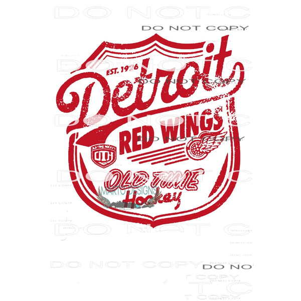 Detroit hockey # 1928 Sublimation transfers - Heat Transfer