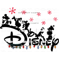 Disney Christmas #8448 Sublimation transfers - Heat Transfer