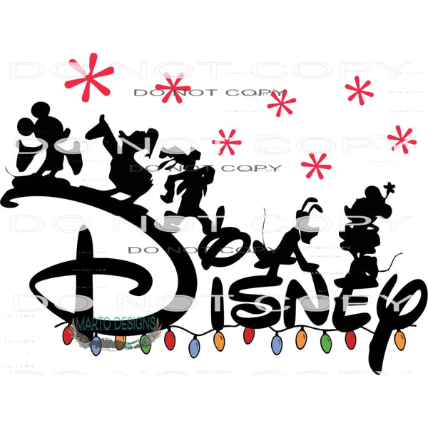 Disney Christmas #8448 Sublimation transfers - Heat Transfer