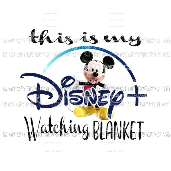 DISNEY PLUS 3 watching Blanket Sublimation transfers Heat Transfer