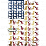 Dog and cat Flag sublimation transfer Heat Transfer