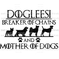 Doglessi Sublimation transfers Heat Transfer