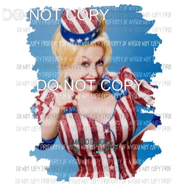 Dolly # 4 Sublimation transfers usa 4th of july america Heat Transfer