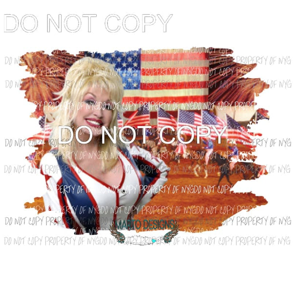 Dolly # 5 Sublimation transfers usa 4th of july america Heat Transfer