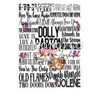 Dolly Songs # 7729 Sublimation transfers - Heat Transfer