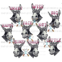 DONKEY ASS shirts family choose below sublimation transfer Heat Transfer