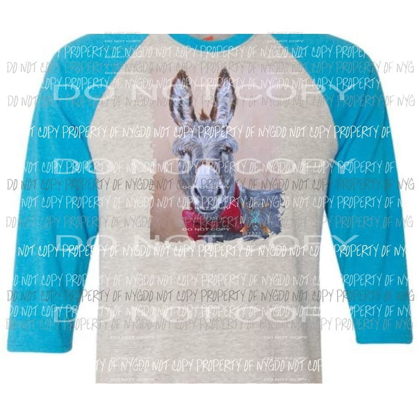Donkey with bowtie sublimation transfer Heat Transfer