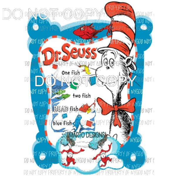 Dr Seuss #202 Sublimation transfers Heat Transfer