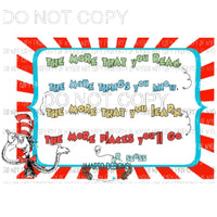 Dr Seuss # 203 Sublimation transfers Heat Transfer