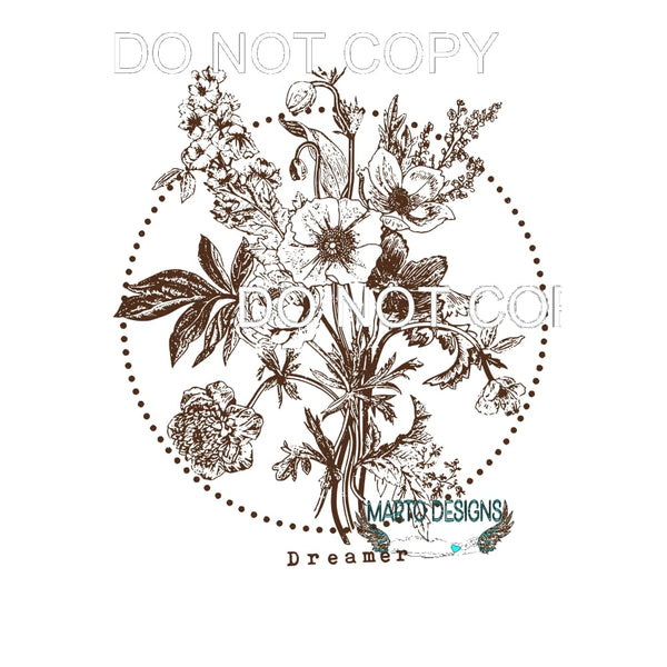 Dreamer Brown # 4528 Sublimation transfers - Heat Transfer