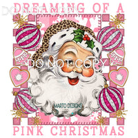 Dreaming Of A Pink Christmas #8320 Sublimation transfers -