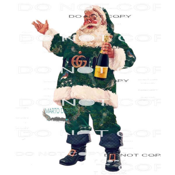 Drunk Santa #8520 Sublimation transfers - Heat Transfer