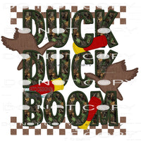 Duck Duck Boom #7500 Sublimation transfers - Heat Transfer
