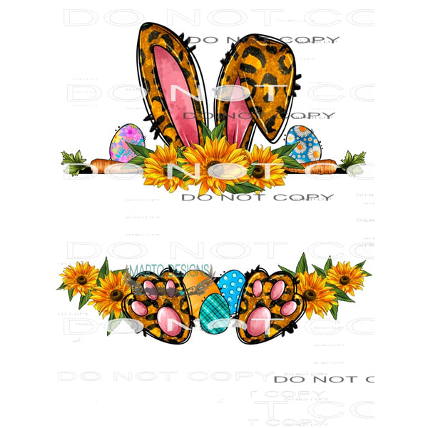 Easter Bunny Name Frame #8918 Sublimation transfers - Heat