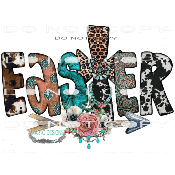 Easter Cross #10009 Sublimation transfers - Heat Transfer